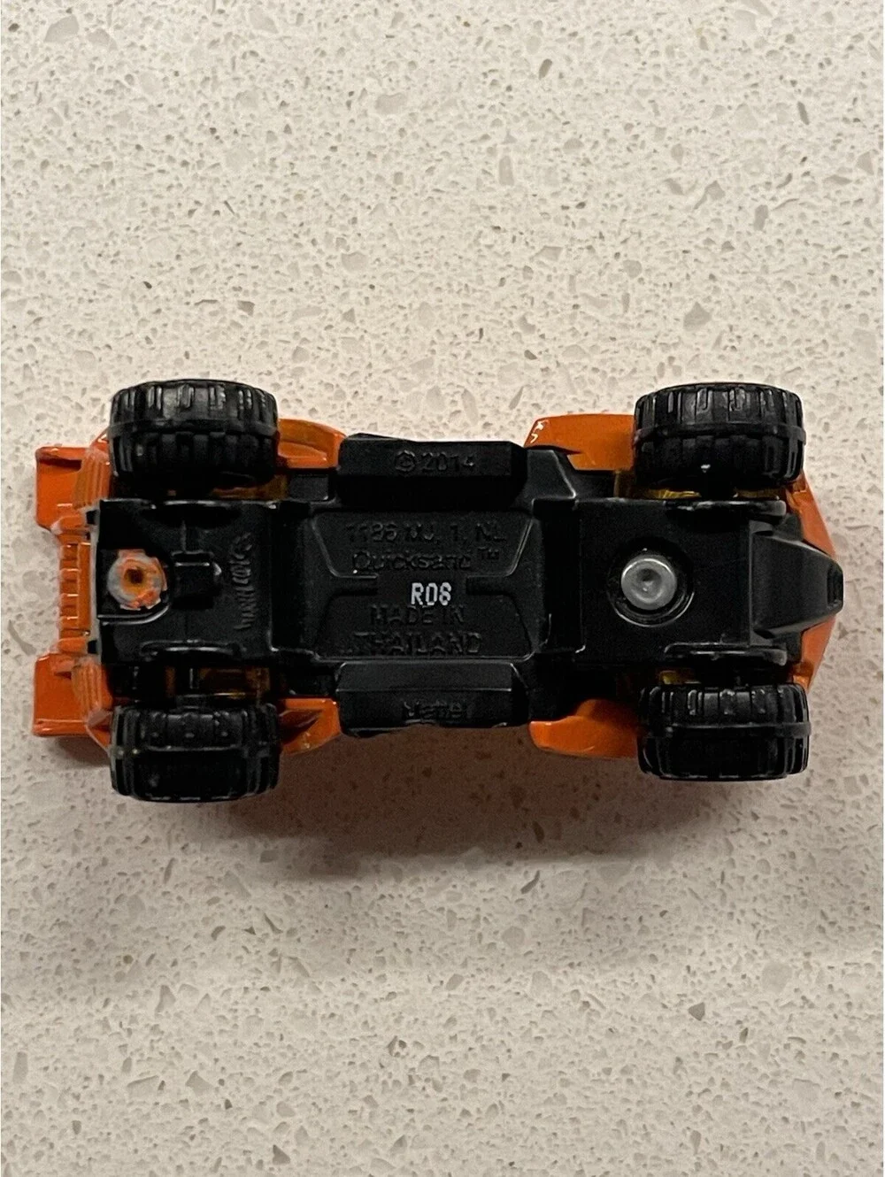 Hot Wheels Racing Orange Quicksand Car - 2014 Mattel Inc.